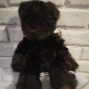Russ 16" Midnight Dark Brown Very Soft Stuffed Bear